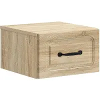 vidaXL Cabinet de chevet mural 2 pcs Chêne Sonoma 34,5 x 33 x 20 cm