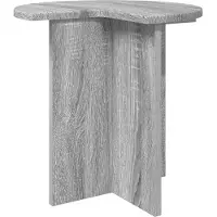 vidaXL Table d'appoint Sonoma gris Ø 39 x 38 cm Bois d'ingénierie