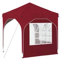 vidaXL Tente de réception pliable 192 x 192 x 245 cm Rouge bordeaux