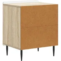 vidaXL Cabinet de chevet Chêne Sonoma 43 x 34,5 x 52 cm