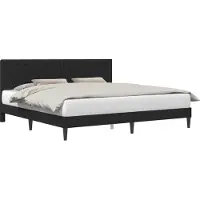 vidaXL Cadre de lit avec tête de lit Noir 180 x 200 cm Velours