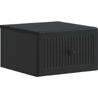 vidaXL Cabinet de chevet mural avec tiroir Noir 33 x 34,5 x 20 cm