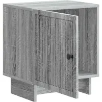 vidaXL Cabinet de chevet Sonoma gris 43 x 34,5 x 50 cm