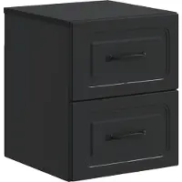vidaXL Cabinet de chevet mural 2 pcs Noir 34,5 x 33 x 40 cm