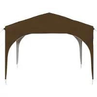 vidaXL Tente de réception pliable 290 x 290 x 245 cm, couleur taupe