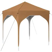 vidaXL Tente de réception pliable 194 x 194 x 245 cm, beige