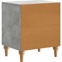 vidaXL Cabinet de chevet Gris béton 43 x 34,5 x 50 cm