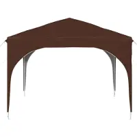 vidaXL Tente de réception pliable 290 x 290 x 245 cm, marron