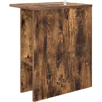 vidaXL Table basse en bois imitation chêne fumé, 40 x 30 x 49 cm, matériau composite