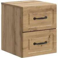 vidaXL Cabinet de chevet mural 2 pcs Chêne artisanal 34,5 x 33 x 40 cm