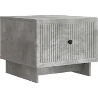vidaXL Table basse gris béton 49 x 50 x 40 cm en aggloméré