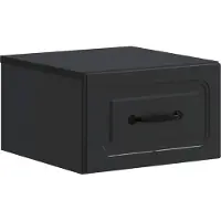 vidaXL Cabinet de chevet mural 2 pcs Noir 34,5 x 33 x 20 cm