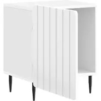 vidaXL Cabinet de chevet 2 pcs Blanc brillant 43 x 34,5 x 52 cm