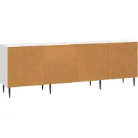 vidaXL Meuble TV , blanc brillant, 150 x 31 x 50 cm, aggloméré