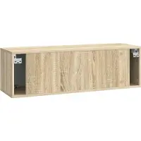 vidaXL Meuble TV mural en chêne Sonoma 98 x 31 x 30 cm