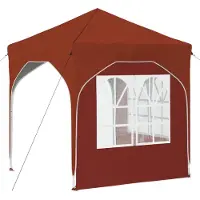 vidaXL Tente de réception pliable 192 x 192 x 245 cm, couleur terre cuite