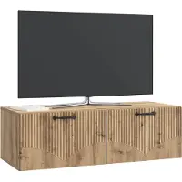 vidaXL Meuble TV mural 98 x 41 x 30 cm, chêne Artisan