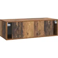 vidaXL Meuble TV mural en bois recyclé 98 x 41 x 30 cm, aggloméré