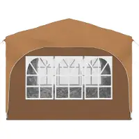 vidaXL Tente de réception pliable 290 x 290 x 245 cm, beige