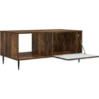 vidaXL Table basse Chêne fumé 90 x 50 x 40 cm Bois composite