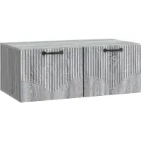 vidaXL Meuble TV mural , gris Sonoma, 78,5 x 41 x 30 cm
