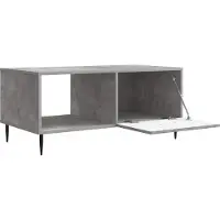 vidaXL Table basse gris béton 90 x 50 x 40 cm en aggloméré