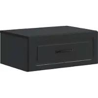 vidaXL Cabinet de chevet mural 2 pcs Noir 49 x 34,5 x 20 cm