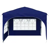 vidaXL Tente de réception pliable 290 x 290 x 245 cm, bleue