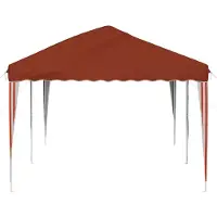 vidaXL Tente de réception pliable 575 x 290 x 245 cm, couleur terre cuite