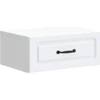 vidaXL Cabinet de chevet mural 2 pcs Blanc 49 x 34,5 x 20 cm
