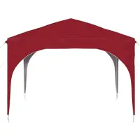 vidaXL Tente de réception pliable 290 x 290 x 245 cm Rouge bordeaux