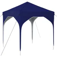 vidaXL Tente de réception pliable 194 x 194 x 245 cm, bleue