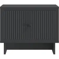 vidaXL Table basse noire, 49 x 50 x 40 cm, en panneaux de particules