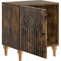 vidaXL Cabinet de chevet 2 pcs Chêne fumé 43 x 34,5 x 50 cm