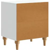 vidaXL Cabinet de chevet 2 pcs Blanc 43 x 34,5 x 50 cm