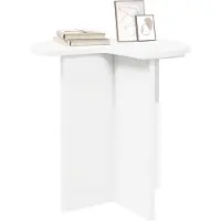 vidaXL Table d'appoint 2 pcs Blanc Ø 39 x 38 cm Bois d'ingénierie