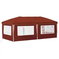 vidaXL Tente de réception pliable 575 x 289 x 245 cm, couleur terre cuite