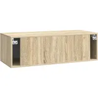 vidaXL Meuble TV mural en chêne Sonoma 98 x 41 x 30 cm