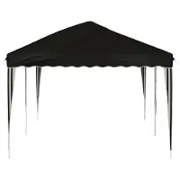 vidaXL Tente de réception pliable 575 x 290 x 245 cm, noire