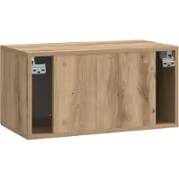 vidaXL Meuble TV mural en chêne Artisan, 59,5 x 31 x 30 cm