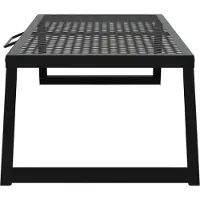 vidaXL Grill de camping pliable, 70 x 30 x 18,5 cm, en acier allié