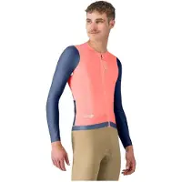 Castelli Corretto Long Sleeve Jersey Rose XL Homme