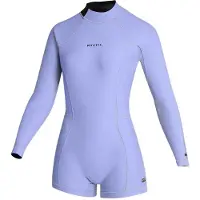Mystic Lunar 2/2 Mm Woman Long Sleeve Back Zip Shorty Violet XL Femme