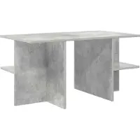 vidaXL Table basse gris béton 87 x 50 x 45 cm en aggloméré