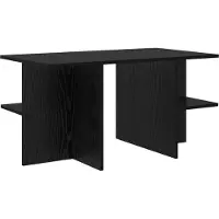 vidaXL Table basse en chêne noir 87 x 50 x 45 cm en aggloméré