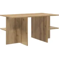 vidaXL Table basse en chêne Artisan 87 x 50 x 45 cm en bois aggloméré