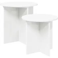 vidaXL Ensemble de tables d'appoint 2 pcs Bois d¿ingénierie