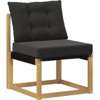 vidaXL Ensemble de canapés d'extérieur avec coussins, 5 pièces, blanc et noir