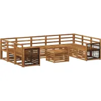vidaXL Ensembles de canapés en bois massif d'acacia