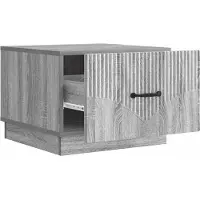 vidaXL Table basse Sonoma grise 49 x 50 x 37 cm en aggloméré